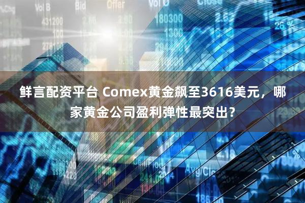 鲜言配资平台 Comex黄金飙至3616美元，哪家黄金公司盈利弹性最突出？